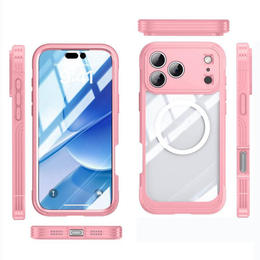For iPhone 17 Pro Life Waterproof MagSafe Magnetic Rugged Phone Case(Pink) - iPhone 17 Pro Cases by buy2fix | Online Shopping UK | buy2fix