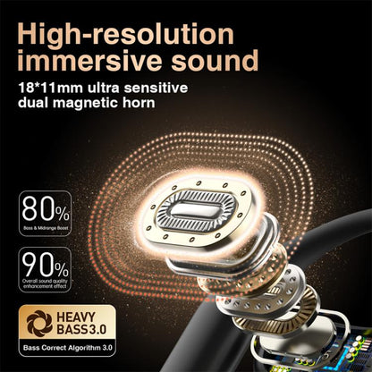 Hileo Hi95 Open-Ear Bluetooth Stereo Music Wireless Earphones(Black) - Sport Earphone by Hileo | Online Shopping UK | buy2fix