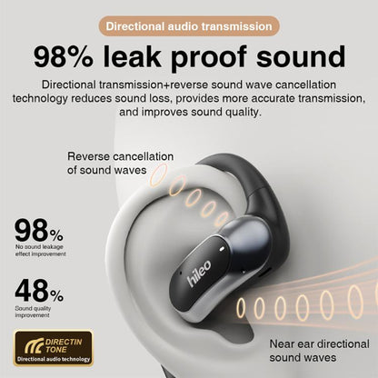 Hileo Hi95 Open-Ear Bluetooth Stereo Music Wireless Earphones(Black) - Sport Earphone by Hileo | Online Shopping UK | buy2fix