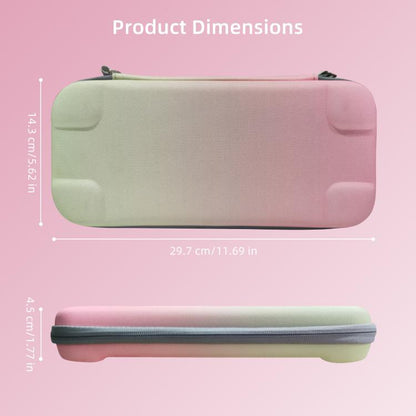 For Nintendo Switch 2 EVA Portable Shockproof Waterproof Portable Game Console Storage Bag(Pink Green) - Bags by buy2fix | Online Shopping UK | buy2fix