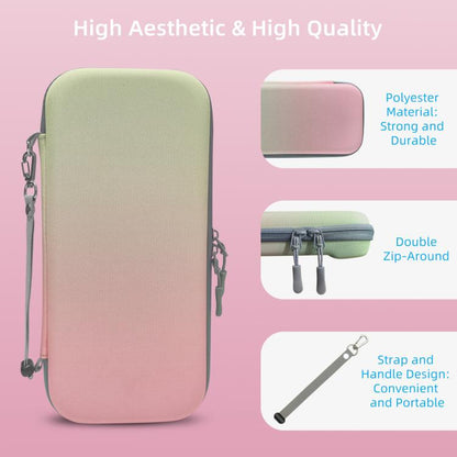 For Nintendo Switch 2 EVA Portable Shockproof Waterproof Portable Game Console Storage Bag(Pink Green) - Bags by buy2fix | Online Shopping UK | buy2fix