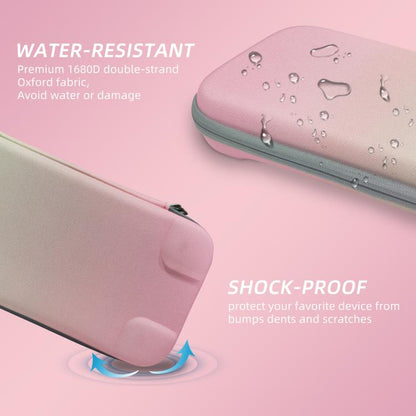 For Nintendo Switch 2 EVA Portable Shockproof Waterproof Portable Game Console Storage Bag(Pink Green) - Bags by buy2fix | Online Shopping UK | buy2fix