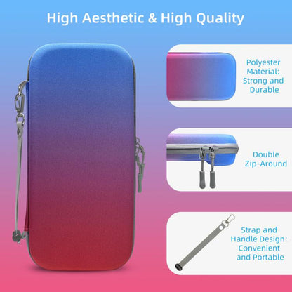 For Nintendo Switch 2 EVA Portable Shockproof Waterproof Portable Game Console Storage Bag(Red Blue) - Bags by buy2fix | Online Shopping UK | buy2fix