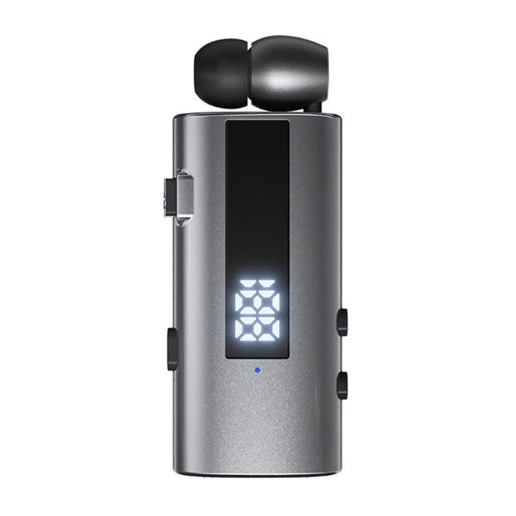 K92 Collar Clip Wireless Bluetooth Earphone(Grey) - Bluetooth Earphone by buy2fix | Online Shopping UK | buy2fix