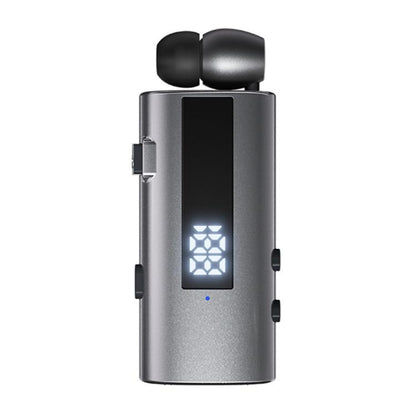 K92 Collar Clip Wireless Bluetooth Earphone(Grey) - Bluetooth Earphone by buy2fix | Online Shopping UK | buy2fix