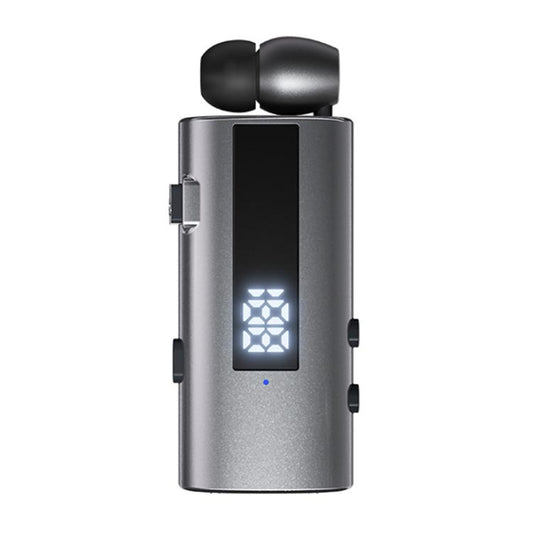 K92 Collar Clip Wireless Bluetooth Earphone(Grey) - Bluetooth Earphone by buy2fix | Online Shopping UK | buy2fix