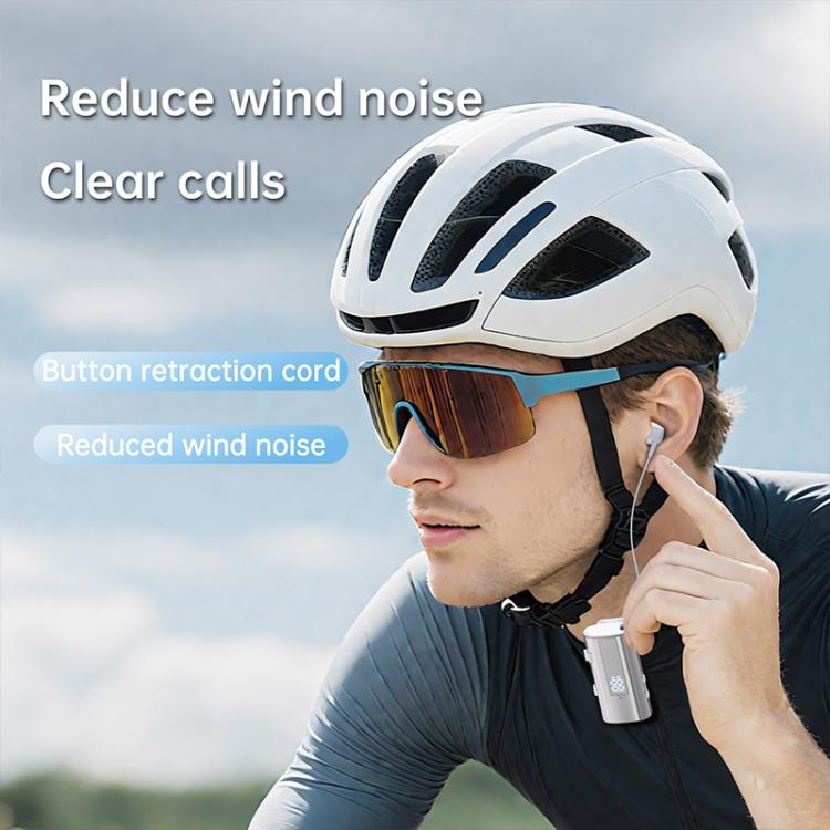 K92 Collar Clip Wireless Bluetooth Earphone(Silver) - Bluetooth Earphone by buy2fix | Online Shopping UK | buy2fix