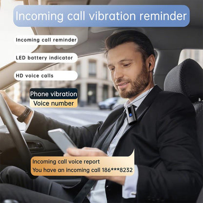 K92 Collar Clip Wireless Bluetooth Earphone(Grey) - Bluetooth Earphone by buy2fix | Online Shopping UK | buy2fix