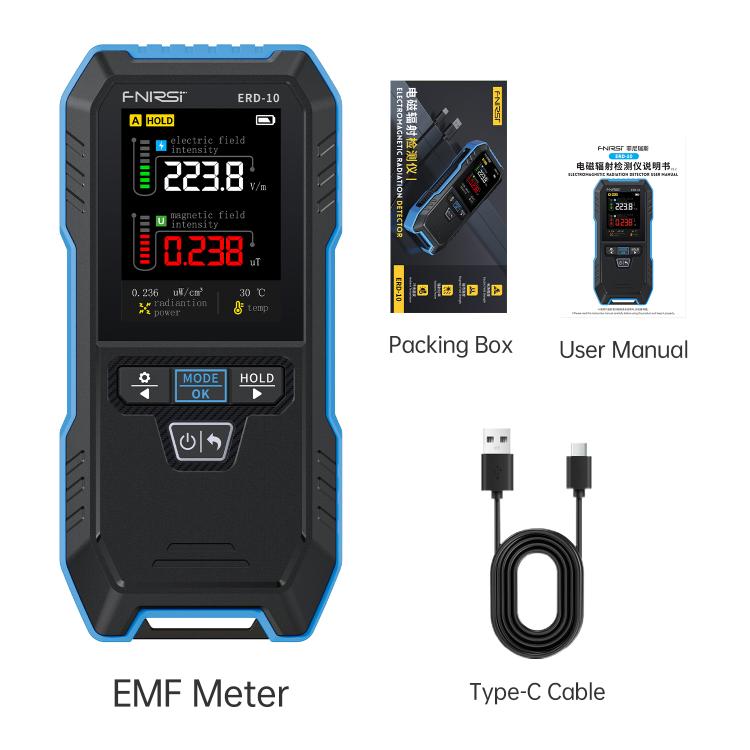 FNIRSI ERD-10 3 in 1 Electromagnetic Radiation Detector - Radiation Detector by FNIRSI | Online Shopping UK | buy2fix