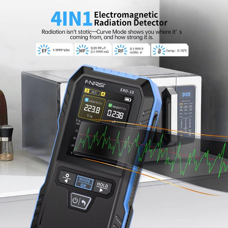 FNIRSI ERD-10 3 in 1 Electromagnetic Radiation Detector - Radiation Detector by FNIRSI | Online Shopping UK | buy2fix