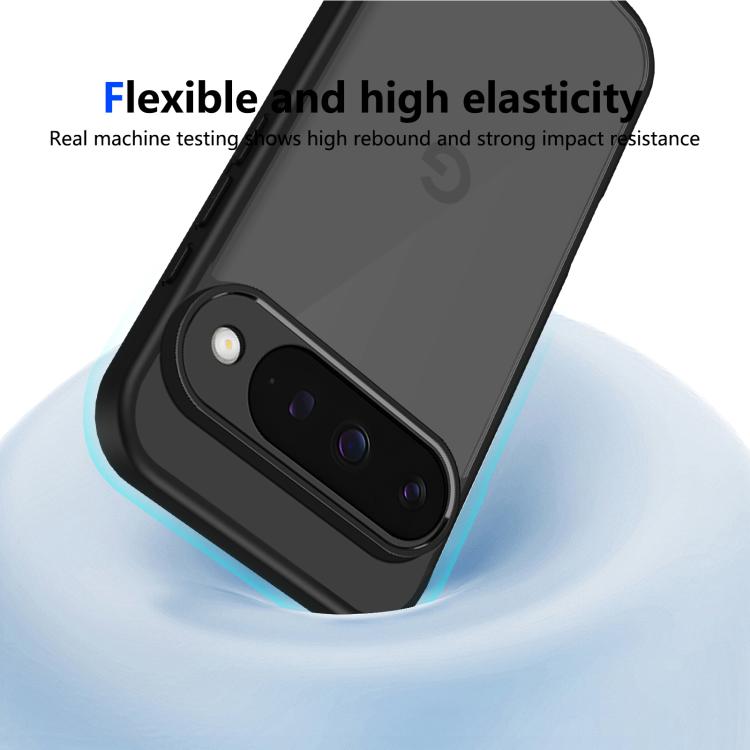For Google Pixel 10 Skin Feel Frosted PC+TPU Shockproof Phone Case(Transparent Black) - Google Cases by buy2fix | Online Shopping UK | buy2fix