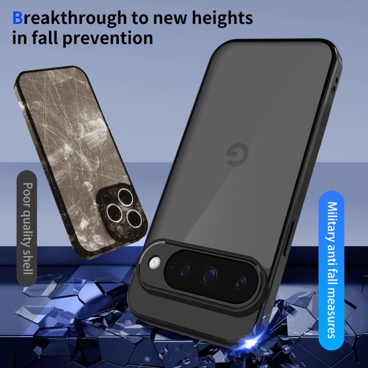 For Google Pixel 10 Skin Feel Frosted PC+TPU Shockproof Phone Case(Transparent Black) - Google Cases by buy2fix | Online Shopping UK | buy2fix