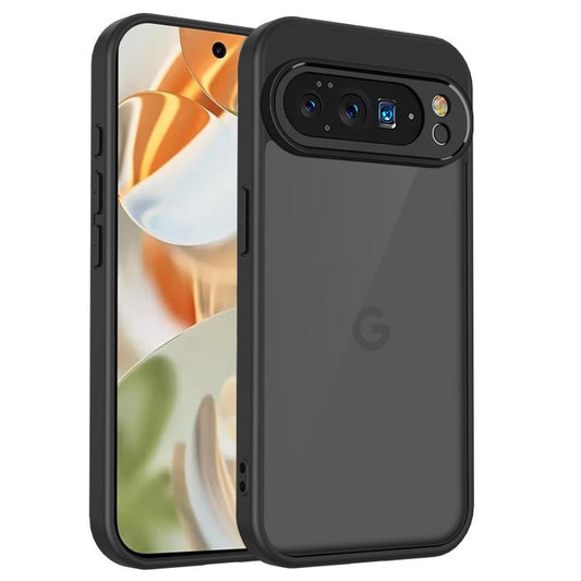 For Google Pixel 10 Pro Skin Feel Frosted PC+TPU Shockproof Phone Case(Transparent Black) - Google Cases by buy2fix | Online Shopping UK | buy2fix