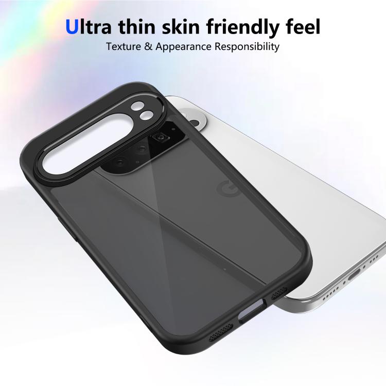 For Google Pixel 10 Pro Skin Feel Frosted PC+TPU Shockproof Phone Case(Transparent Black) - Google Cases by buy2fix | Online Shopping UK | buy2fix