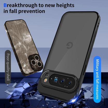For Google Pixel 10 Pro Skin Feel Frosted PC+TPU Shockproof Phone Case(Transparent Black) - Google Cases by buy2fix | Online Shopping UK | buy2fix