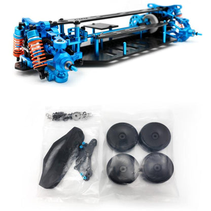 PMM Racing TT02 1:10 Carbon Fiber Chassis Aluminum Alloy RC Car Frame - Others by buy2fix | Online Shopping UK | buy2fix