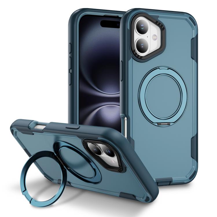 For iPhone 17 Defend Rugged Gear Holder MagSafe Phone Case(Royal Blue + Blue) - iPhone 17 Cases by buy2fix | Online Shopping UK | buy2fix
