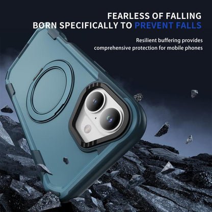 For iPhone 17 Defend Rugged Gear Holder MagSafe Phone Case(Royal Blue + Blue) - iPhone 17 Cases by buy2fix | Online Shopping UK | buy2fix