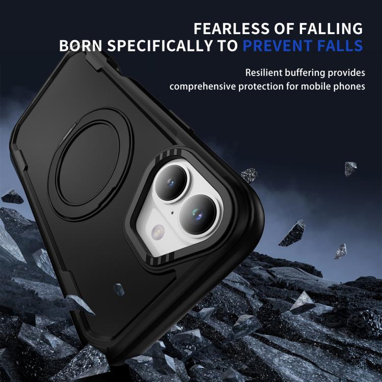 For iPhone 17 Defend Rugged Gear Holder MagSafe Phone Case(Black) - iPhone 17 Cases by buy2fix | Online Shopping UK | buy2fix