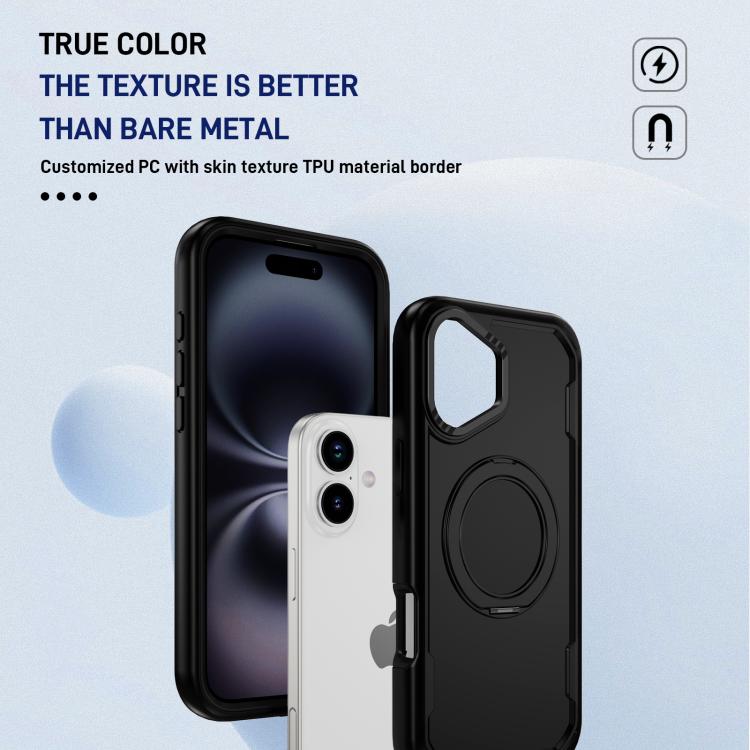 For iPhone 17 Defend Rugged Gear Holder MagSafe Phone Case(Black) - iPhone 17 Cases by buy2fix | Online Shopping UK | buy2fix