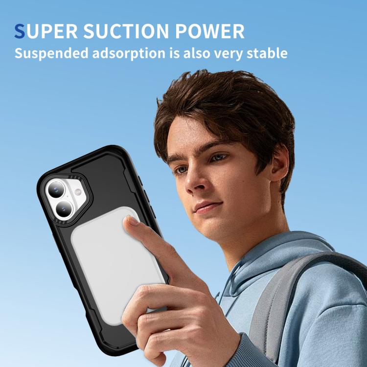 For iPhone 17 Defend Rugged Gear Holder MagSafe Phone Case(Black) - iPhone 17 Cases by buy2fix | Online Shopping UK | buy2fix