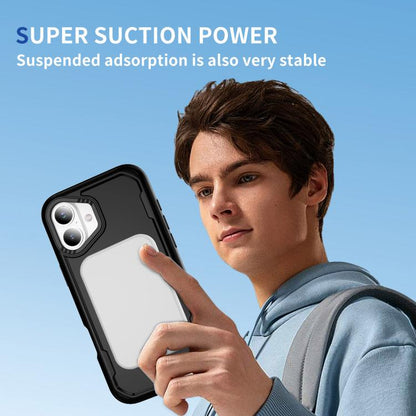 For iPhone 17 Defend Rugged Gear Holder MagSafe Phone Case(Black) - iPhone 17 Cases by buy2fix | Online Shopping UK | buy2fix