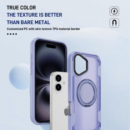 For iPhone 17 Defend Rugged Gear Holder MagSafe Phone Case(Light Purple + Transparent Purple) - iPhone 17 Cases by buy2fix | Online Shopping UK | buy2fix