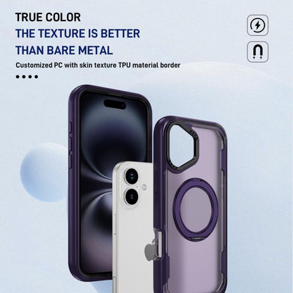 For iPhone 17 Defend Rugged Gear Holder MagSafe Phone Case(Purple + Dark Purple) - iPhone 17 Cases by buy2fix | Online Shopping UK | buy2fix