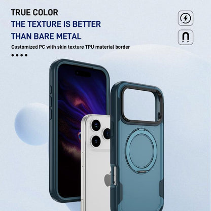 For iPhone 17 Pro Max Defend Rugged Gear Holder MagSafe Phone Case(Royal Blue + Blue) - iPhone 17 Pro Max Cases by buy2fix | Online Shopping UK | buy2fix