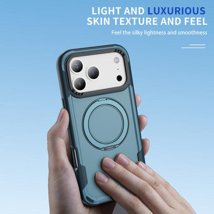 For iPhone 17 Pro Max Defend Rugged Gear Holder MagSafe Phone Case(Royal Blue + Blue) - iPhone 17 Pro Max Cases by buy2fix | Online Shopping UK | buy2fix