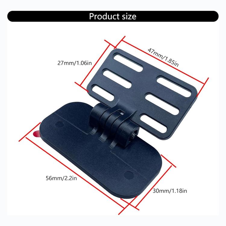 Car Universal Rear Camera Adhesive Mounting Bracket(Black) - Accessories by buy2fix | Online Shopping UK | buy2fix