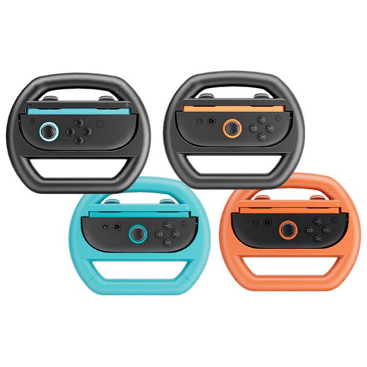 For Nintendo Switch 2 Joy-Con 4pcs iPlay HBS-2813-C Simple Racing Steering Wheel Controller - Gamepads by iplay | Online Shopping UK | buy2fix