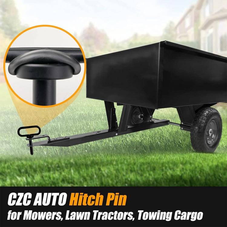 5/8 inch Lawn Tow Behind Attachment Hitch Tractor Towing Hitch Pin(Black) - Towing Bars by buy2fix | Online Shopping UK | buy2fix