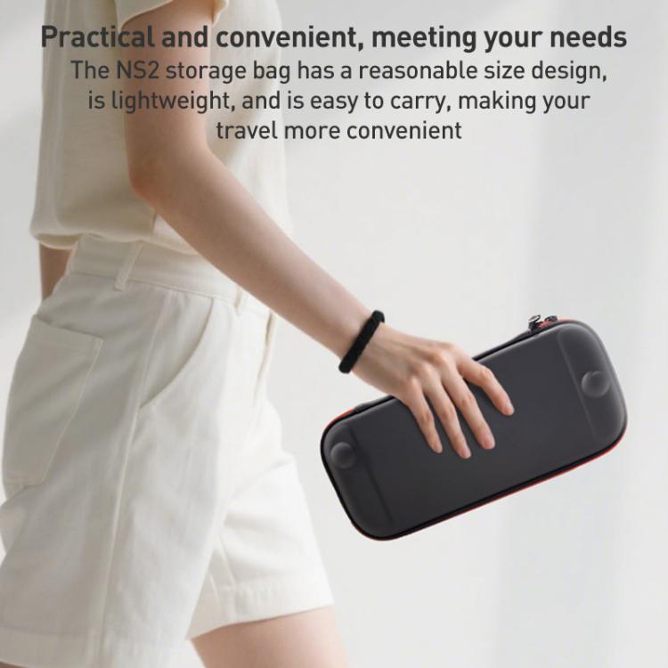 For Nintendo Switch 2 iPlay HBS-2835 Simple Thin Handle Storage Bag with Lanyard(Black) - Bags by iplay | Online Shopping UK | buy2fix
