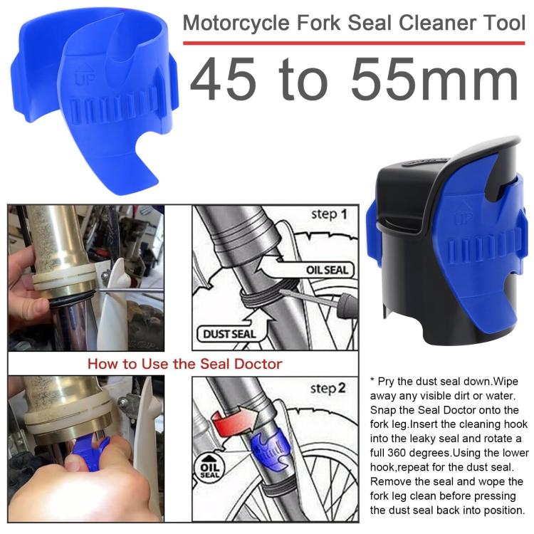 Motorcycle Fork Seal Cleaner, Front Fork Seal Cleaner Tool, Shock Repair Absorber Tool 45mm-55mm(Blue) - Motorcycle Maintenance Tools by buy2fix | Online Shopping UK | buy2fix