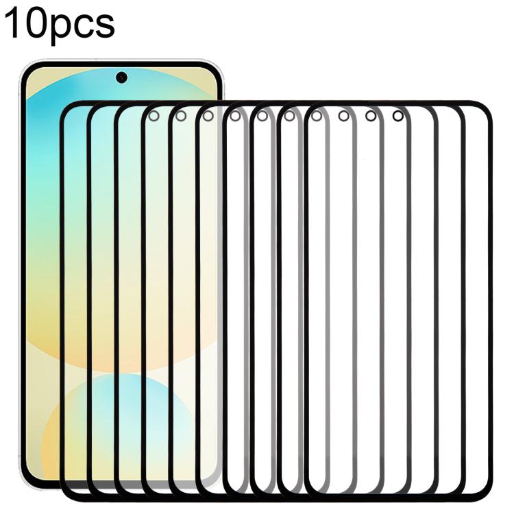 For Samsung Galaxy S24 FE SM-S721B 10pcs Front Screen Outer Glass Lens with OCA Optically Clear Adhesive -  by buy2fix | Online Shopping UK | buy2fix