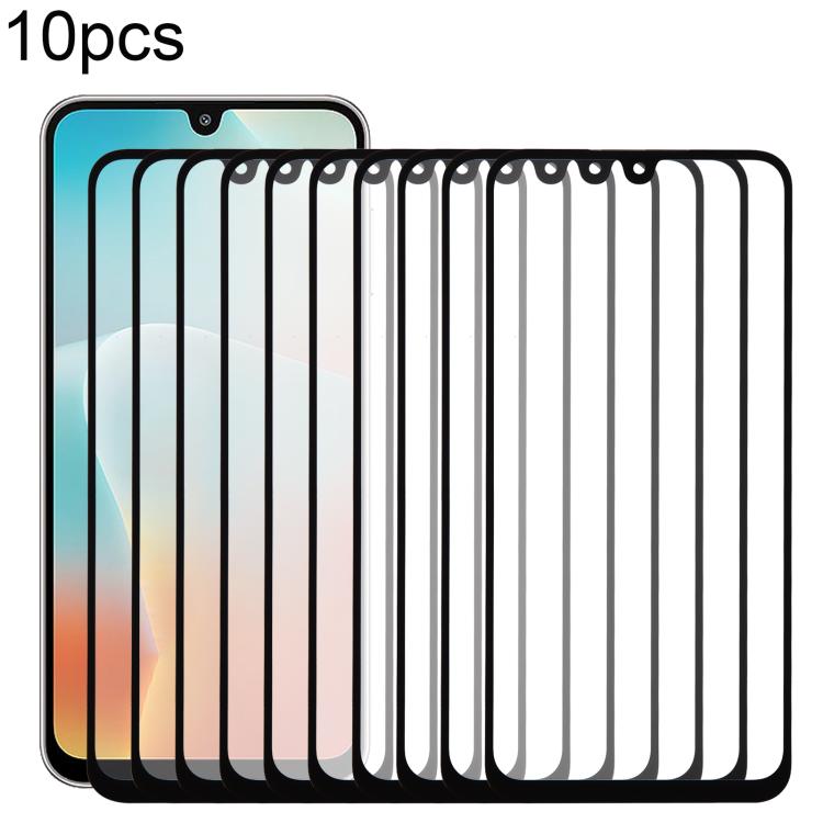 For Samsung Galaxy M16 SM-M166P 10pcs Front Screen Outer Glass Lens with OCA Optically Clear Adhesive - Outer Glass Lens by buy2fix | Online Shopping UK | buy2fix