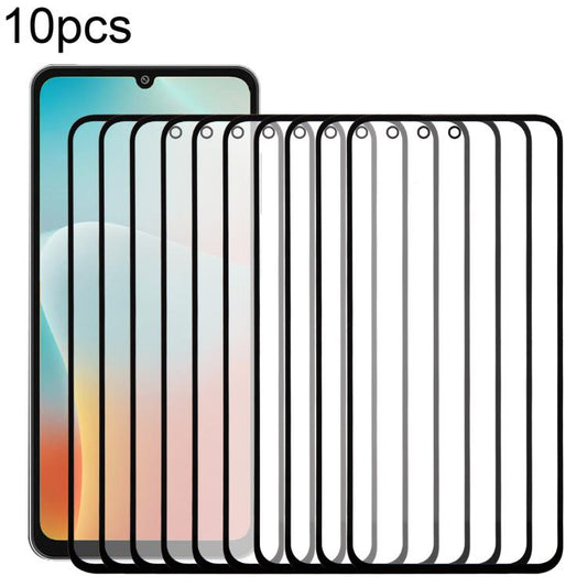 For Samsung Galaxy M06 SM-M066B 10pcs Front Screen Outer Glass Lens with OCA Optically Clear Adhesive - Outer Glass Lens by buy2fix | Online Shopping UK | buy2fix