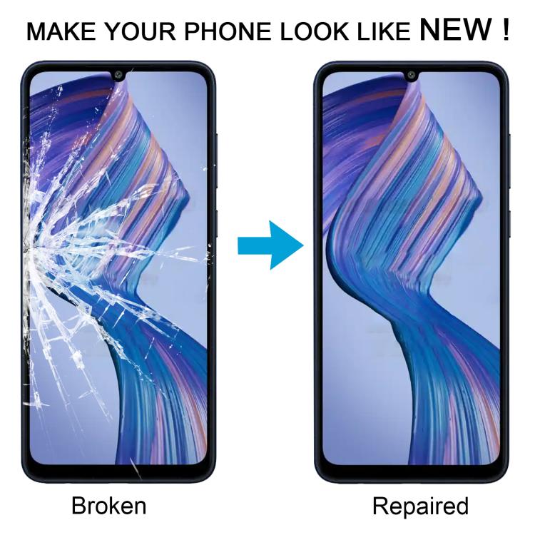 For Samsung Galaxy F05 SM-E055F 10pcs Front Screen Outer Glass Lens with OCA Optically Clear Adhesive - Outer Glass Lens by buy2fix | Online Shopping UK | buy2fix