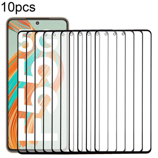 For Samsung Galaxy F55 SM-E556B 10pcs Front Screen Outer Glass Lens with OCA Optically Clear Adhesive - Outer Glass Lens by buy2fix | Online Shopping UK | buy2fix