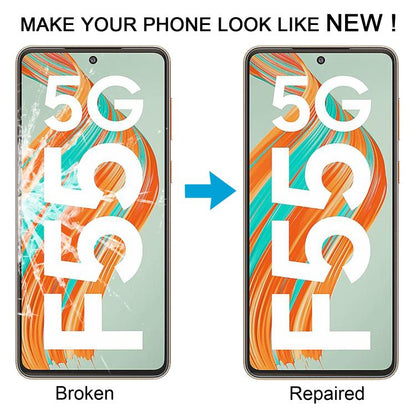 For Samsung Galaxy F55 SM-E556B 10pcs Front Screen Outer Glass Lens with OCA Optically Clear Adhesive - Outer Glass Lens by buy2fix | Online Shopping UK | buy2fix