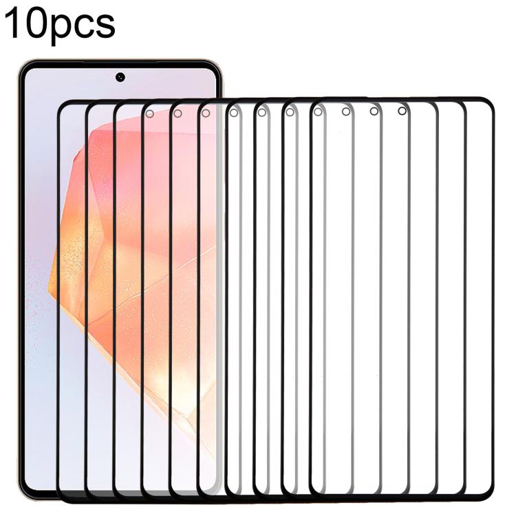 For Samsung Galaxy C55 SM-C556B 10pcs Front Screen Outer Glass Lens with OCA Optically Clear Adhesive - Outer Glass Lens by buy2fix | Online Shopping UK | buy2fix