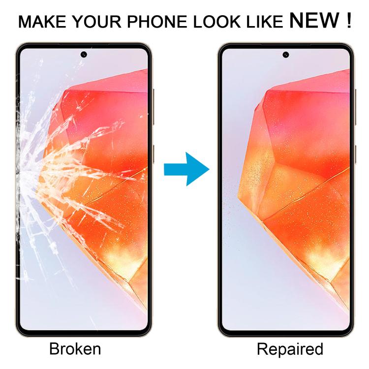 For Samsung Galaxy C55 SM-C556B 10pcs Front Screen Outer Glass Lens with OCA Optically Clear Adhesive - Outer Glass Lens by buy2fix | Online Shopping UK | buy2fix