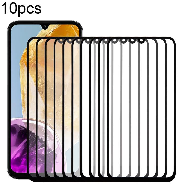 For Samsung Galaxy M15 SM-M156B 10pcs Front Screen Outer Glass Lens with OCA Optically Clear Adhesive - Outer Glass Lens by buy2fix | Online Shopping UK | buy2fix
