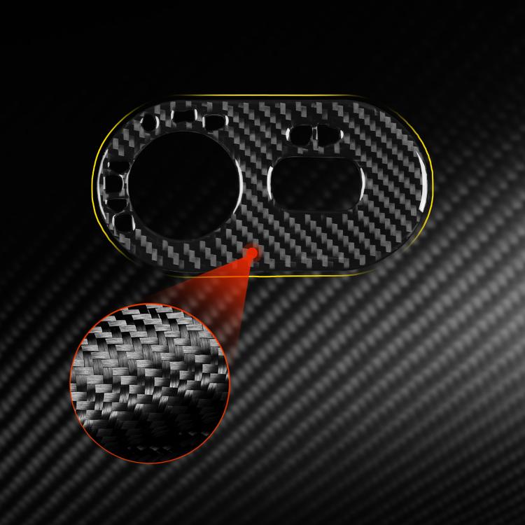 Carbon Fiber Car Headlight Switch Decorative Sticker for SEAT Ibiza 2003-2008, Left Driver(Black) - Car Interior Mouldings by buy2fix | Online Shopping UK | buy2fix