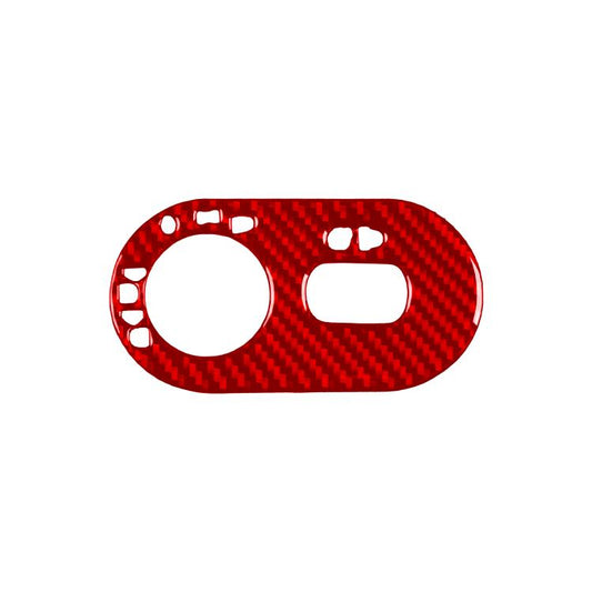 Carbon Fiber Car Headlight Switch Decorative Sticker for SEAT Ibiza 2003-2008, Left Driver(Red) - Car Interior Mouldings by buy2fix | Online Shopping UK | buy2fix
