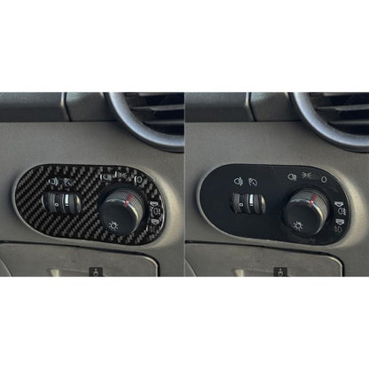 Carbon Fiber Car Headlight Switch Decorative Sticker for SEAT Ibiza 2003-2008, Right Driver(Black) - Car Interior Mouldings by buy2fix | Online Shopping UK | buy2fix