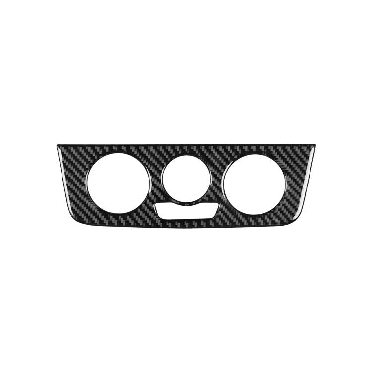Carbon Fiber Car Air Conditioner Switch Panel A Decorative Sticker for SEAT Ibiza 2009-2014, Left and Right Driver(Black) - Car Interior Mouldings by buy2fix | Online Shopping UK | buy2fix