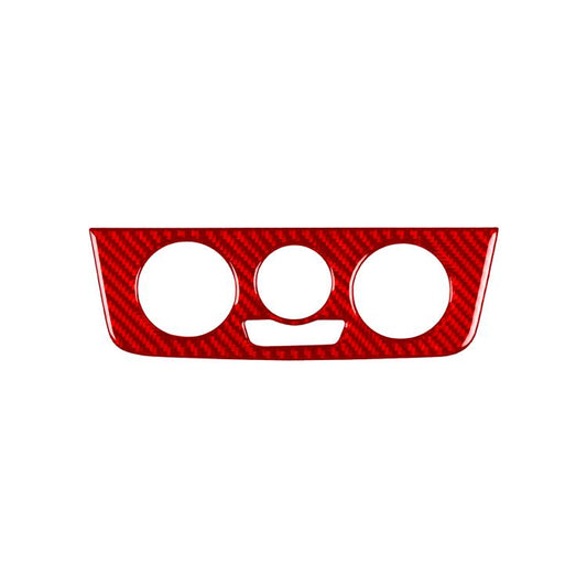 Carbon Fiber Car Air Conditioner Switch Panel A Decorative Sticker for SEAT Ibiza 2009-2014, Left and Right Driver(Red) - Car Interior Mouldings by buy2fix | Online Shopping UK | buy2fix