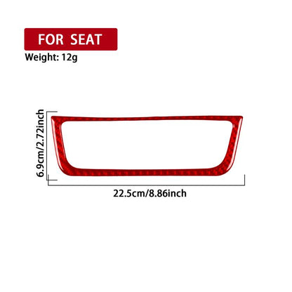 Carbon Fiber Car Air Conditioner Switch Panel B Decorative Sticker for SEAT Ibiza 2009-2014, Left and Right Driver(Red) - Car Interior Mouldings by buy2fix | Online Shopping UK | buy2fix